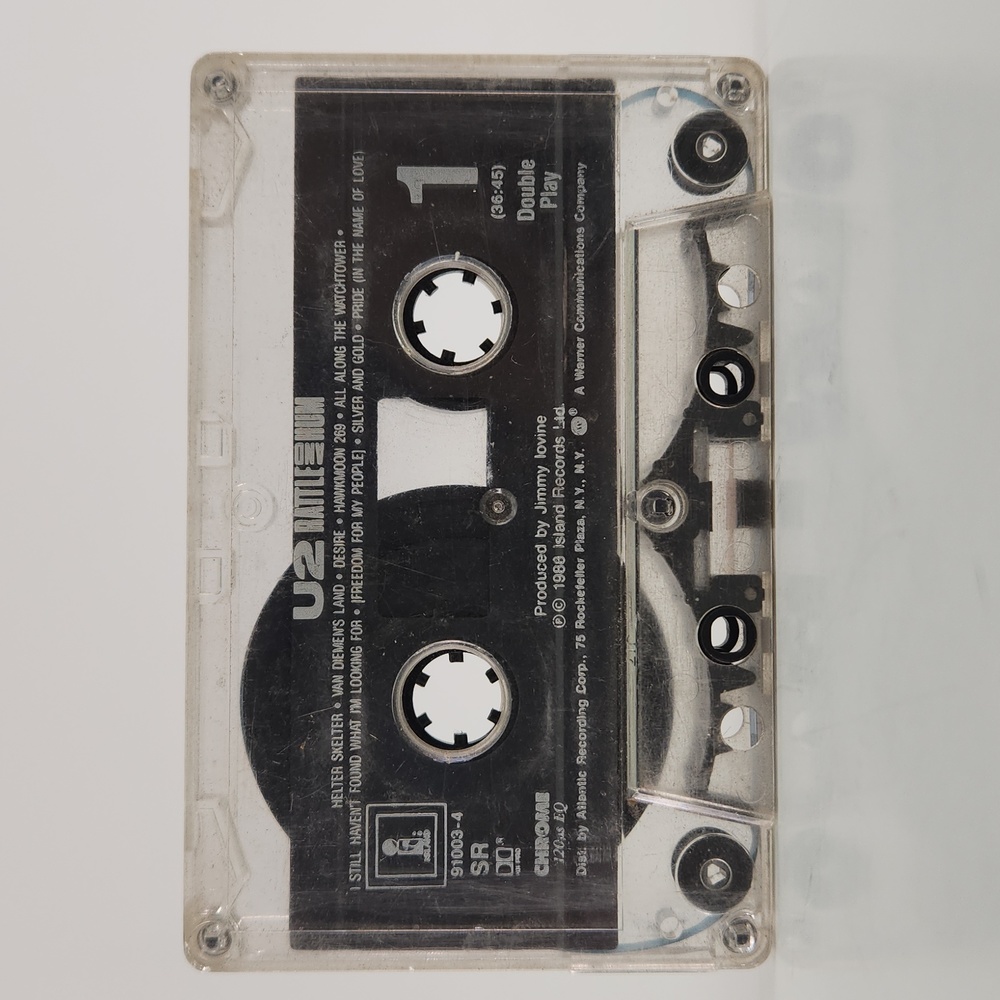 U2 Rattle and Hum Chrome Bias double play Cassette, Island Records 1988